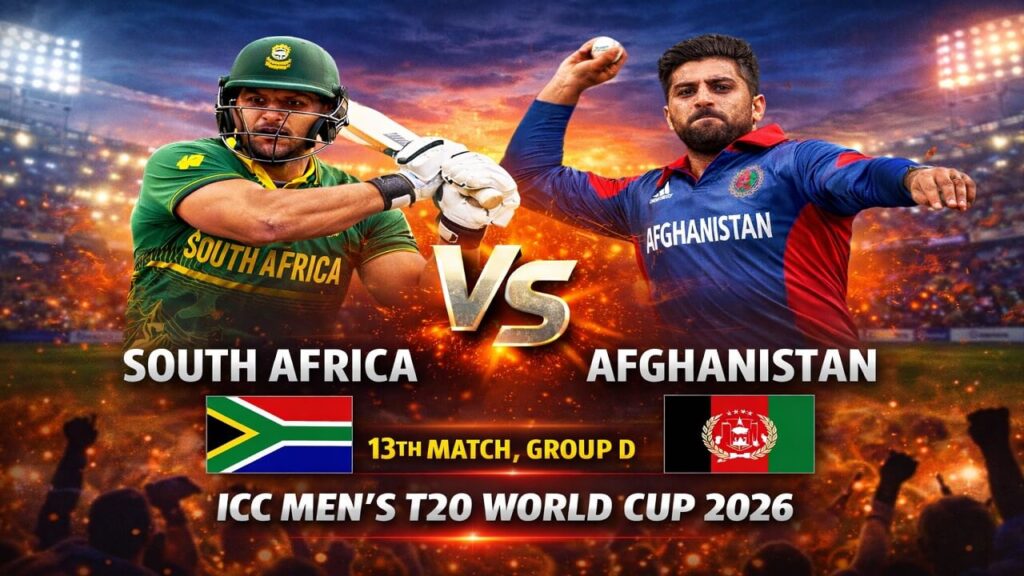 South Africa vs Afghanistan, ICC Men's T20 World Cup 2026